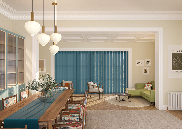 Roma, Teal - Vertical Blind - Image 8